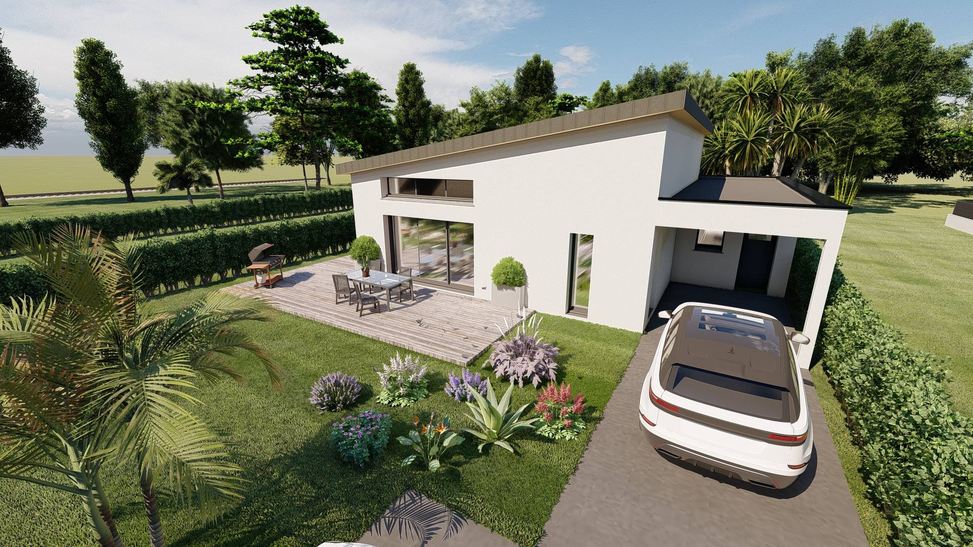 Construction d’une maison individuelle sur la commune de Cleguer (32)