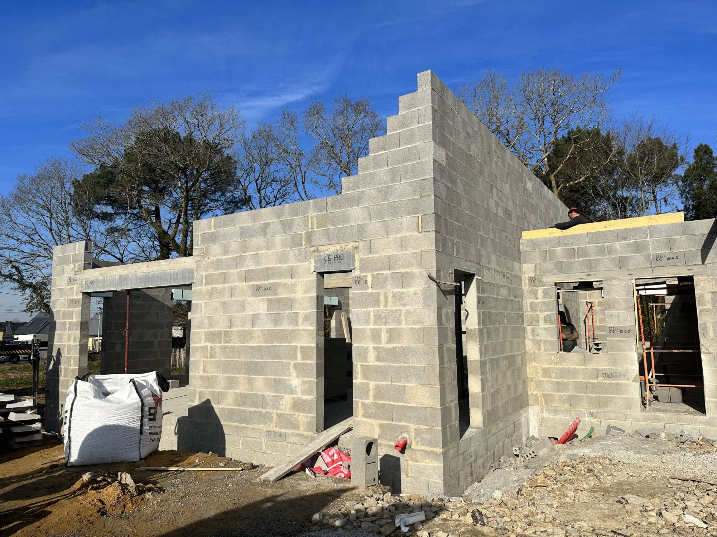 Construction d’une maison individuelle sur la commune de Cleguer (24)