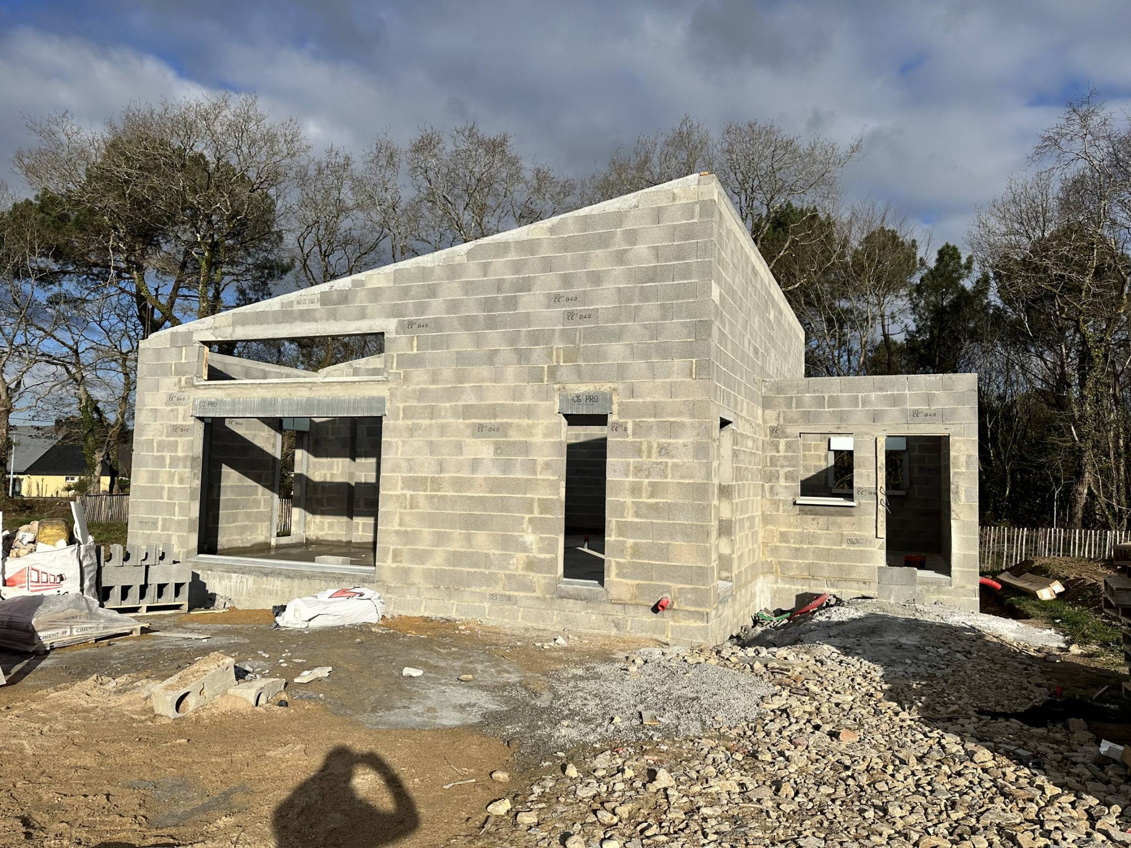 Construction d’une maison individuelle sur la commune de Cleguer (27)